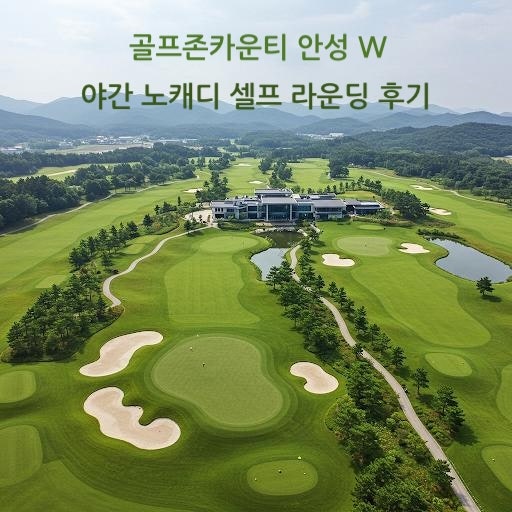 골프존카운티 안성W 노캐디 야간라운딩 후기｜10만 원대 야간골프, 배려는 좋은데 관리가 조....
