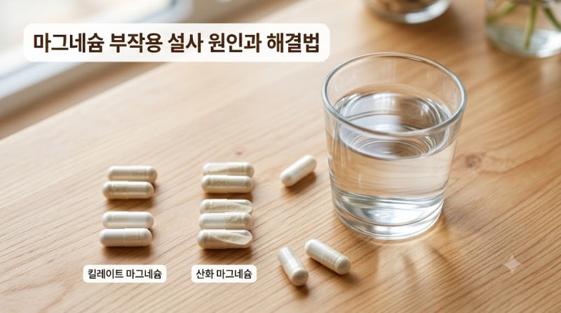 마그네슘 부작용 설사 원인과 해결법 킬레이트 산화 마그네슘 차이 총정리