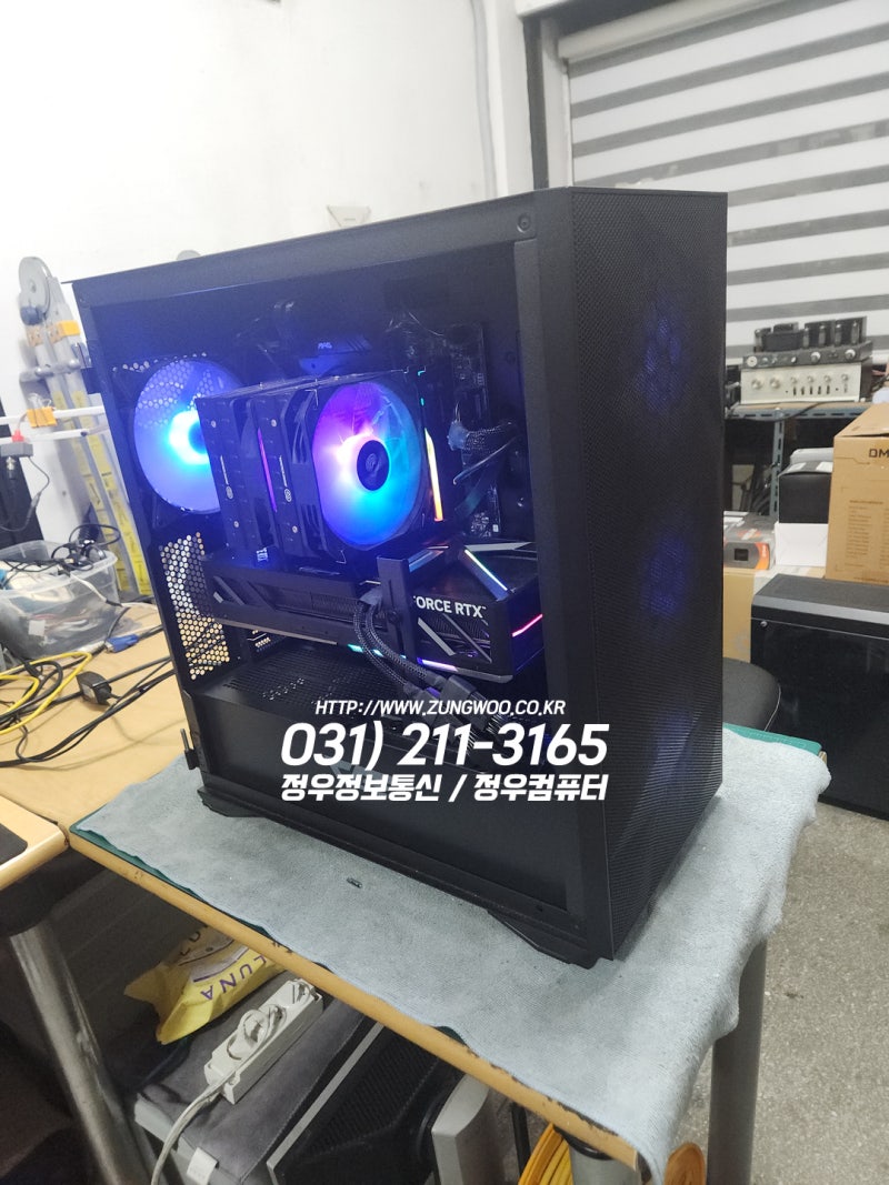 다시 MSI TOMAHAWK보드에 i7-14700K로변경 재조립 ~ 수원 원천동컴퓨터수리