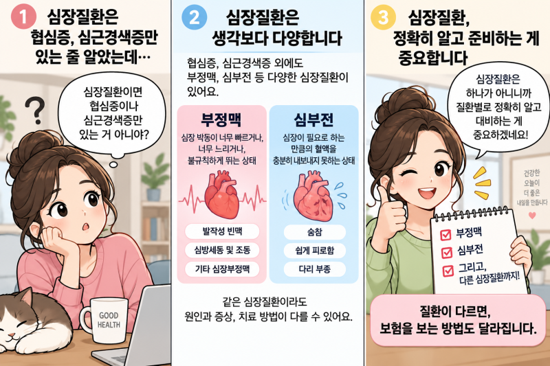 [6편] 협심증·심근경색증만 심장질환일까요? 부정맥과 심부전 알아보기