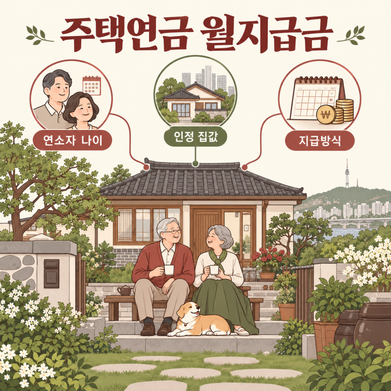주택연금 월지급금, 나이·집값별 계산법