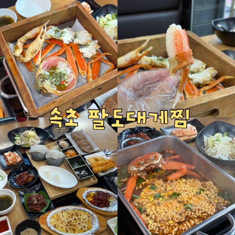 속초대게맛집 팔도대게찜 | 동명항 근처 대게 한상차림 2인 대게세트 후기