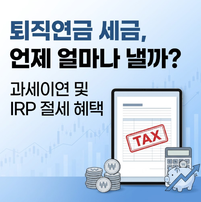 퇴직연금 세금 언제 얼마나 낼까요? IRP 과세이연 및 절세 혜택 받기(일시금 vs 연금 수령 비교....