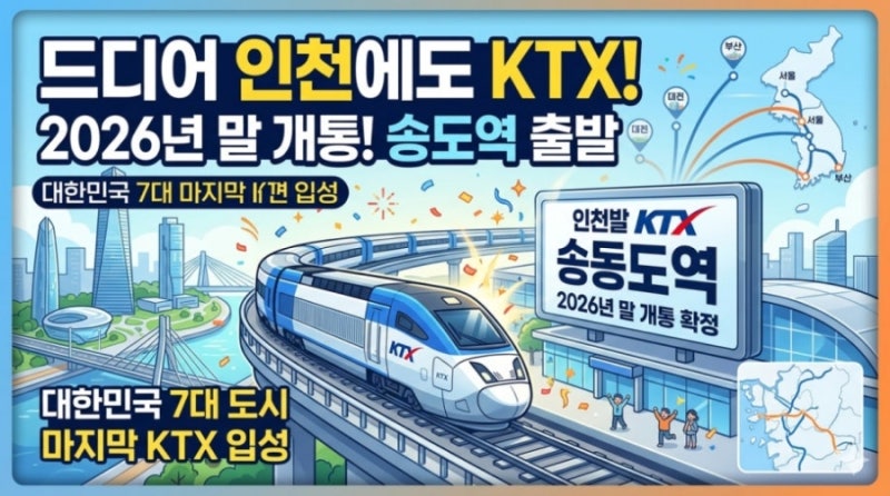 인천 송도 ktx 개통 한방에 총정리~~