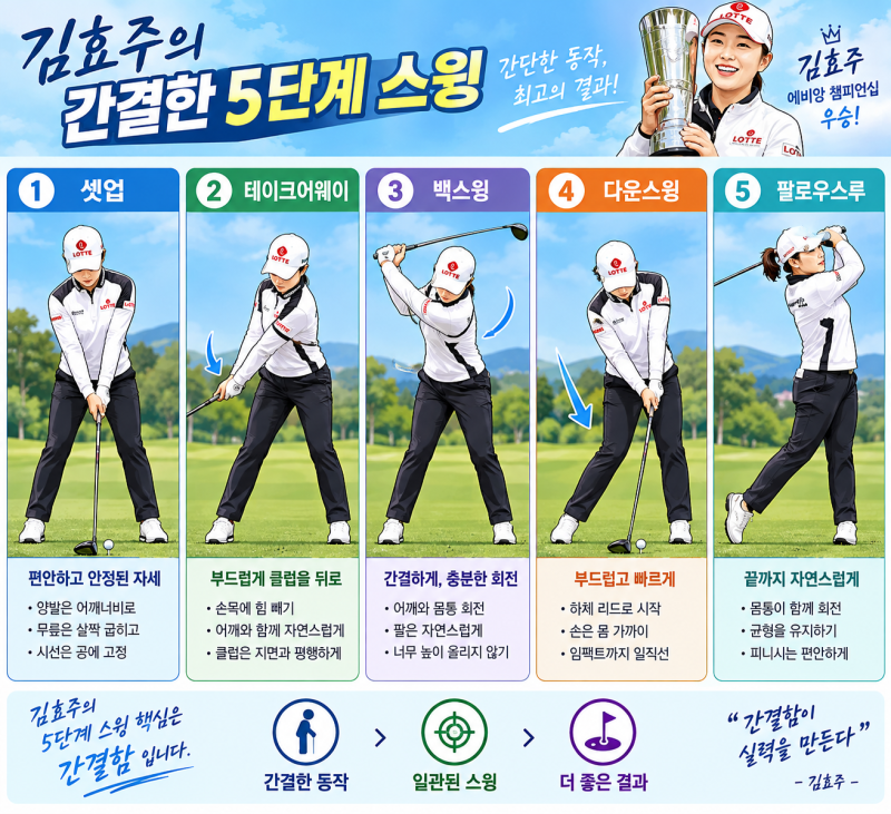김효주의 작고 간결한 스윙에는 어떤 비밀이 있을까, 3편