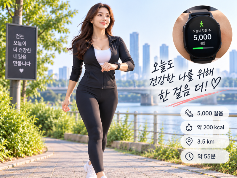 하루 5천보, 건강보험공단이 내 발걸음에 점수를 줍니다.