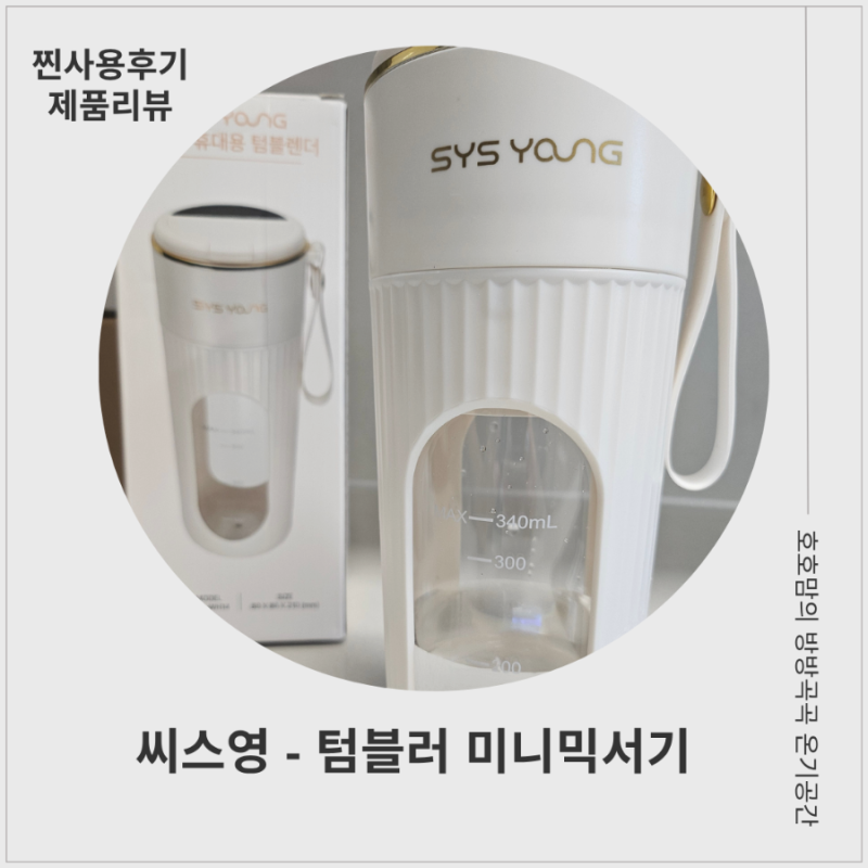 휴대용블렌더 추천! 씨스영 텀블러 미니믹서기 무선 휴대용믹서기 솔직 후기
