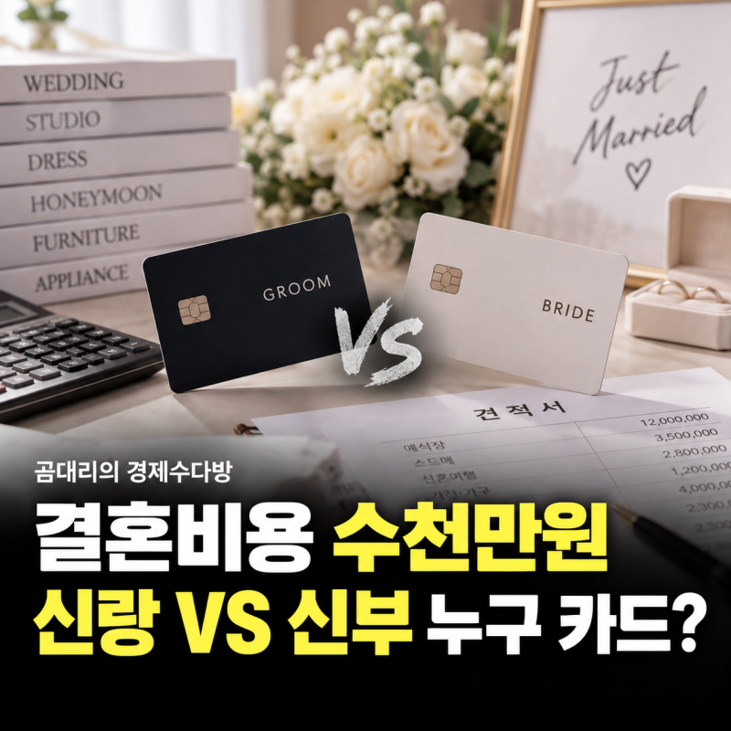 결혼비용 수천만원 "반반 냈다가 손해?" 신랑 VS 신부 누구 카드?