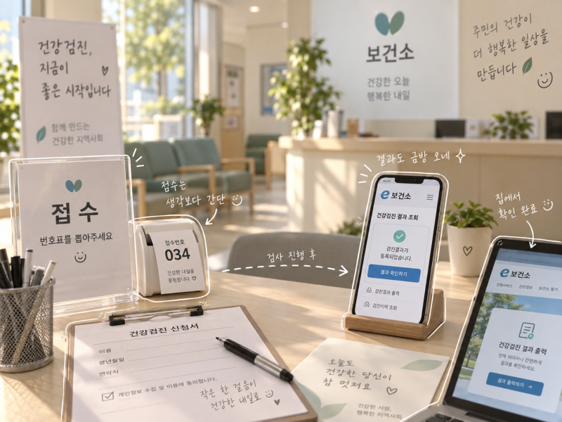 보건소 건강검사 종류와 준비물 5가지! 추천 항목 TOP 4·비용 차이·결과 기간 총정리