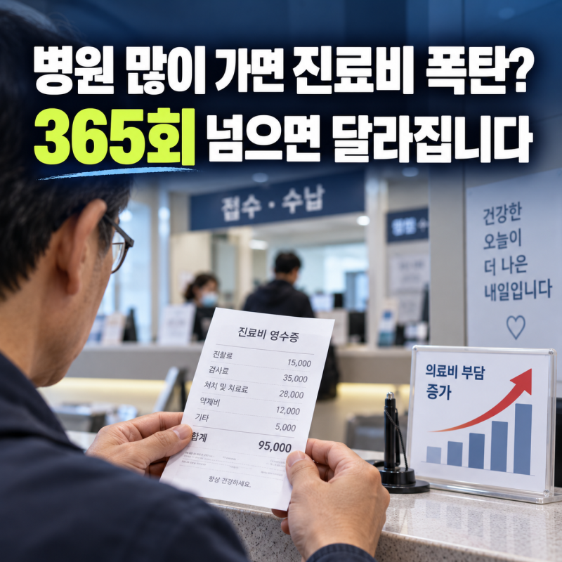 “병원 자주 갔는데 진료비 폭탄?” 외래진료 본인부담금 기준은