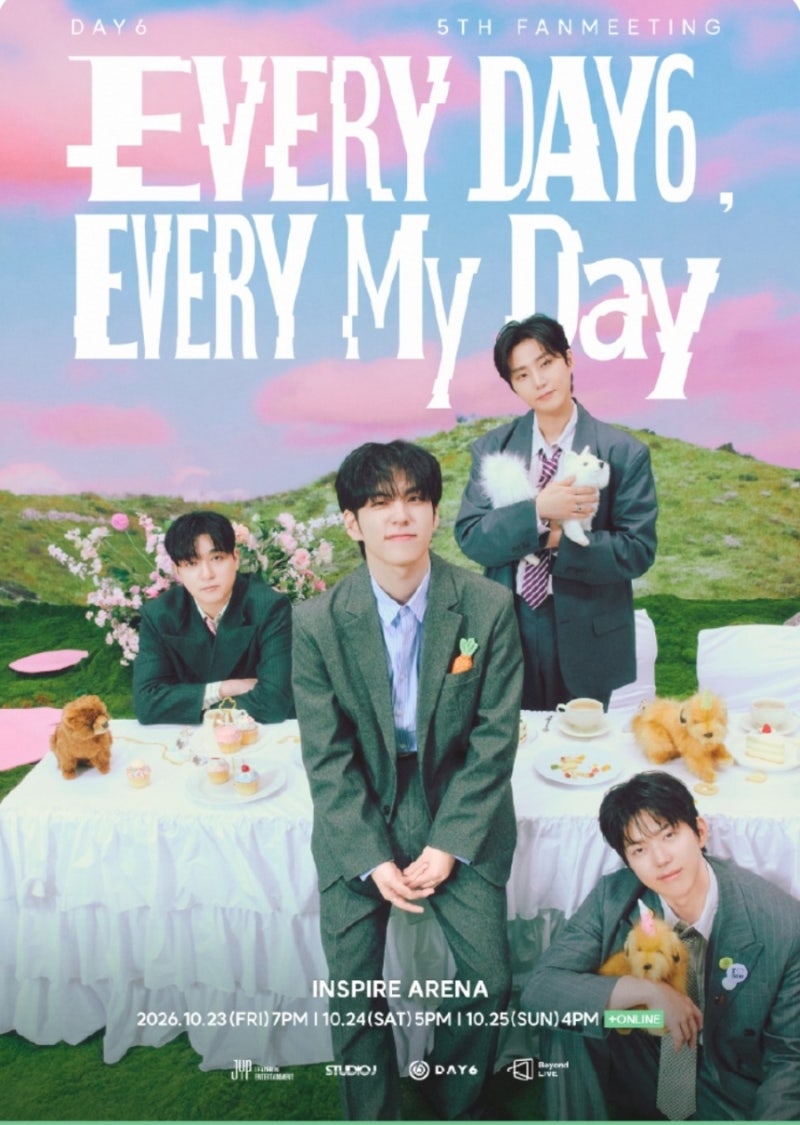 2026 DAY6ファンミーティング [EVERY DAY6, EVERY My Day] チケット購入・先行予約日程・価格情報