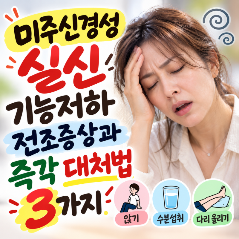 이상순 라디오 활동 중단 부른 미주신경성 실신 기능저하 전조증상과 즉각 대처법 3가지