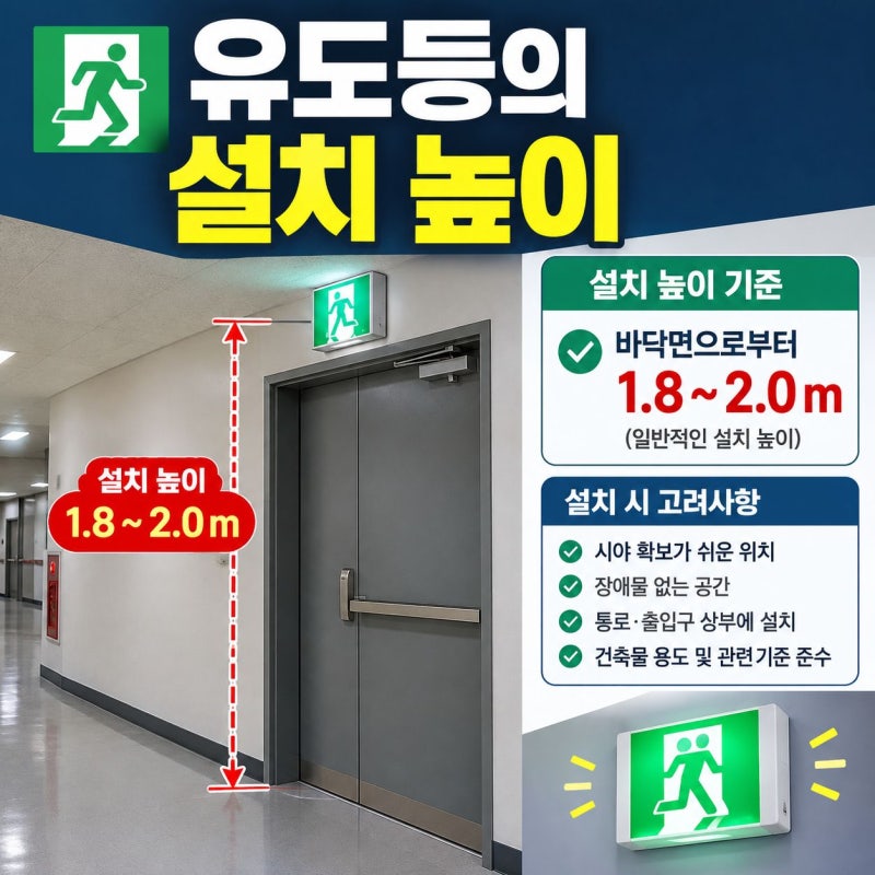 유도등의 설치 높이