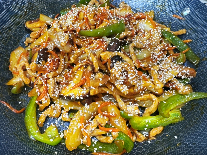 맛도리 매콤한 고추잡채 레시피