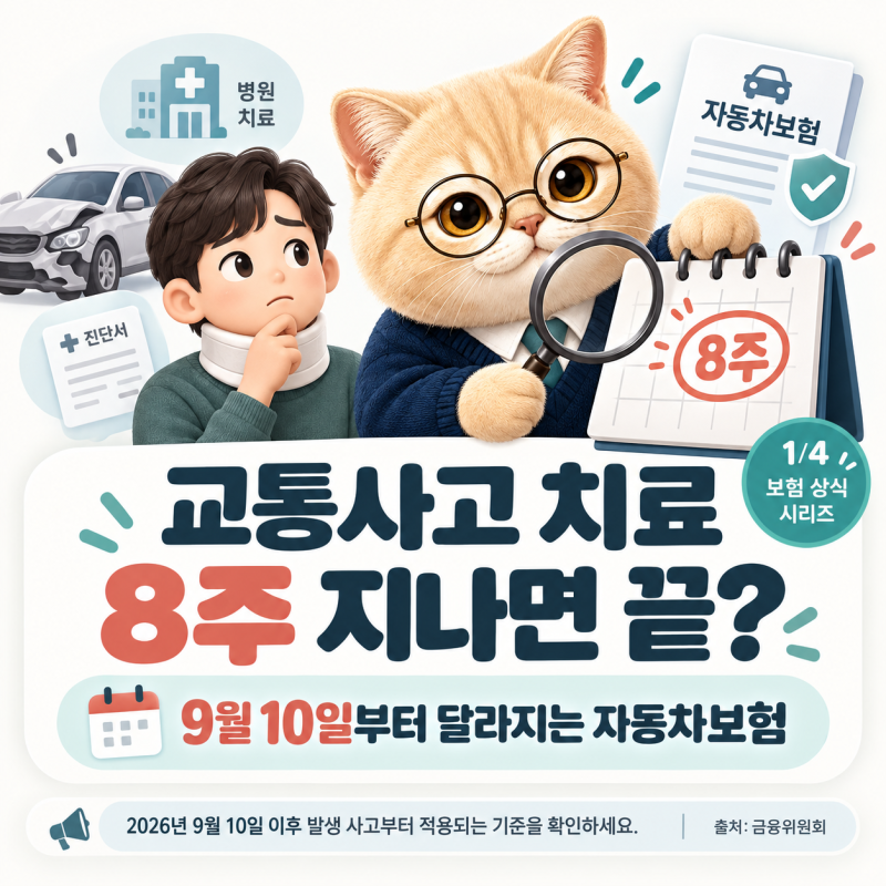 교통사고 경상환자 8주룰, 7주 안에 확인해야 할 것