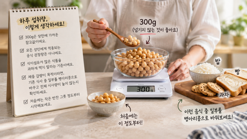 병아리콩 다이어트 식단, 하루에 얼마나 먹는 게 좋을까요