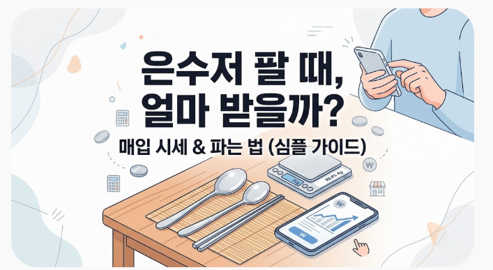 은수저 팔때 가격 얼마? 은수저 매입 시세 확인하고 파는 법