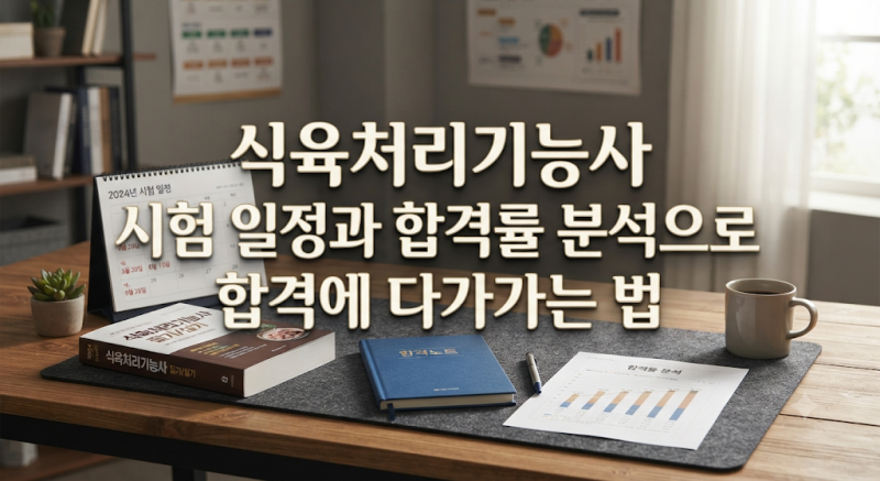 식육처리기능사 시험 일정과 합격률 분석으로 합격에 다가가는 법