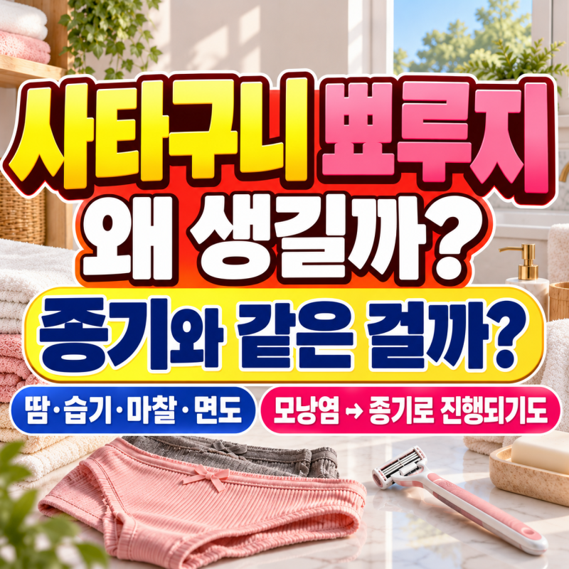 사타구니 종기, 뾰루지 왜 생길까? 여자, 남자 사타구니 원인·멍울·가려움·통증