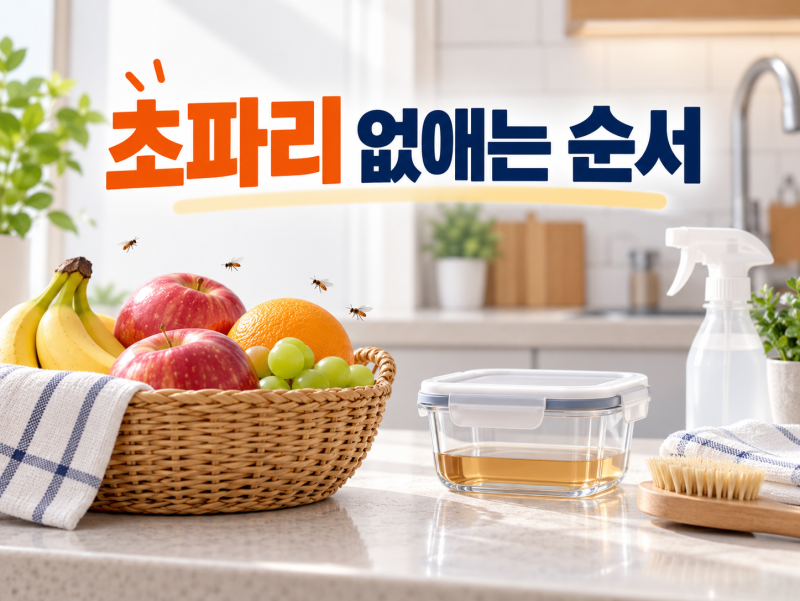 초파리 없애는 법, 트랩보다 발생원부터 찾으세요