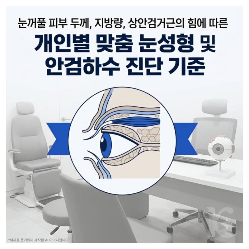 광주쌍수 눈성형 기준으로 눈 구조에 따라 안검하수 기준이 달라지는 이유