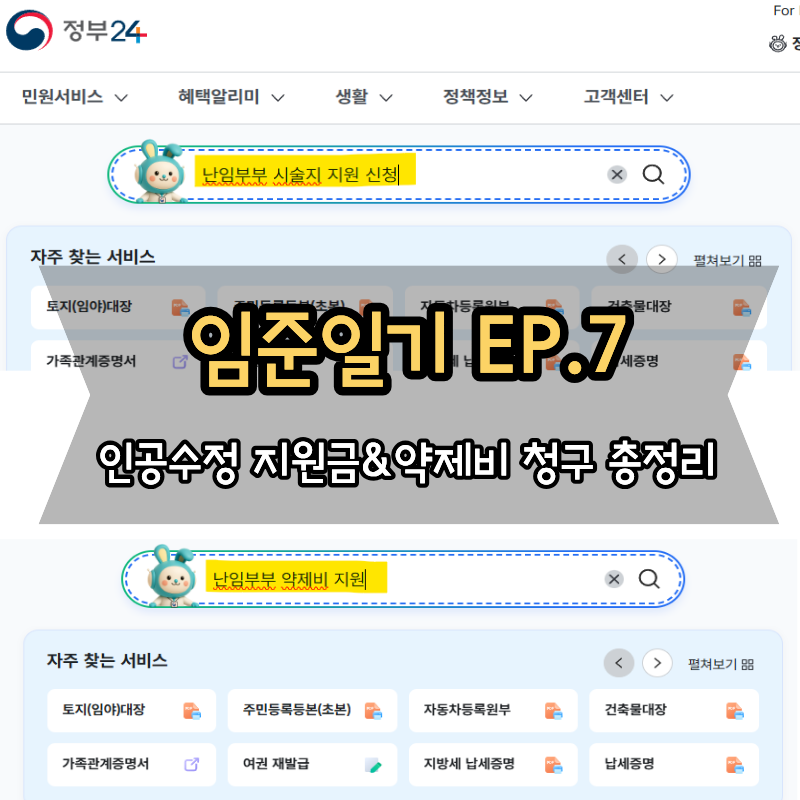 [임준일기 EP.7] 인공수정 지원금 신청&약제비 청구 방법 총정리(정부24.e보건소)