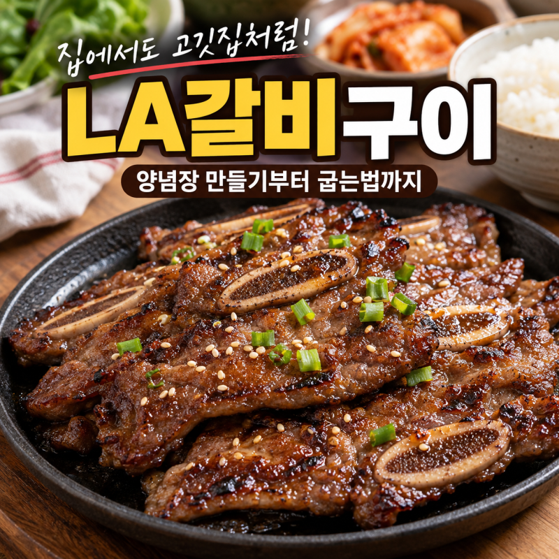 LA갈비양념장 만들기, LA갈비 구이만드는법