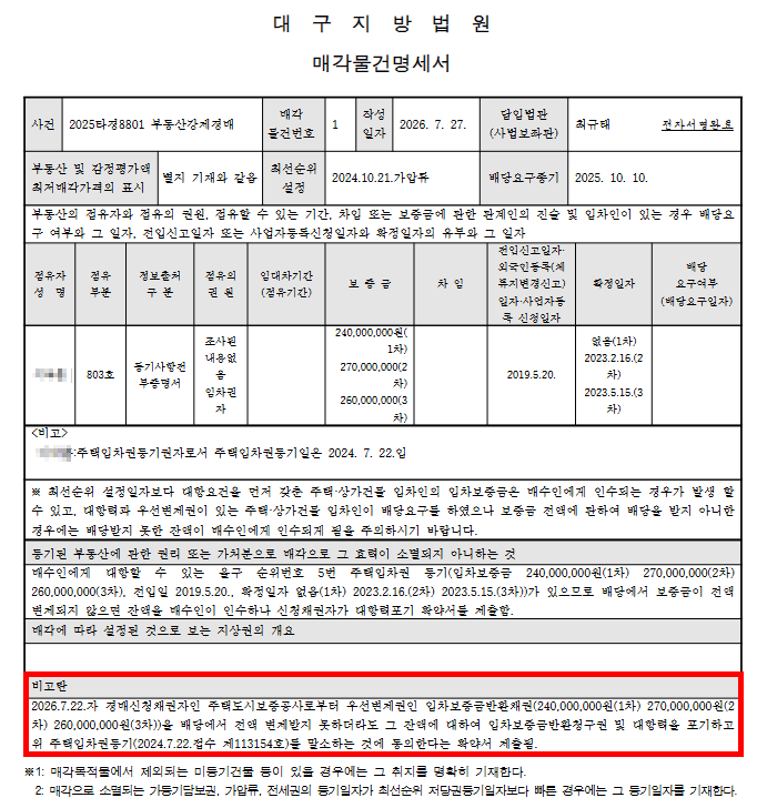 대구 북구 복현블루밍브라운스톤 명문세가 아파트 경매 1억7천만원대 2025타경8801 사진 11