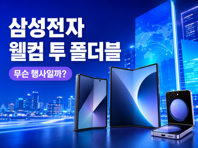 삼성전자 ‘웰컴 투 폴더블’ 뜻은?