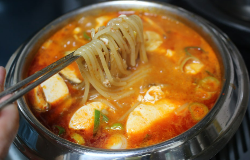 순두부쫄면 레시피 술안주 국물요리 순두부 요리