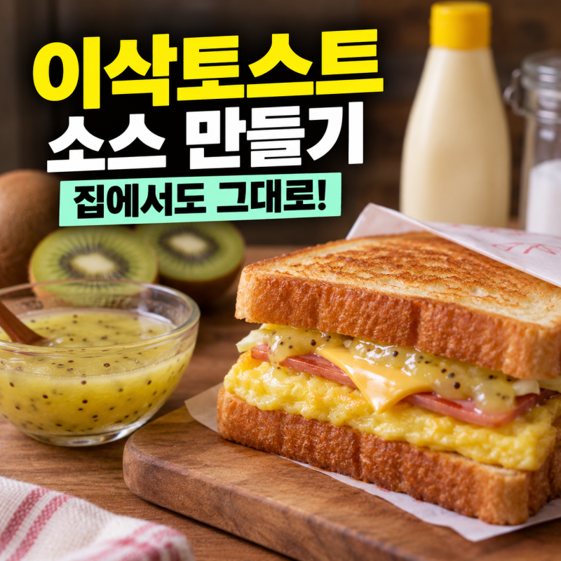집에서 완벽 재현! 이삭토스트 소스 만들기 레시피 및 시판 구매 가이드