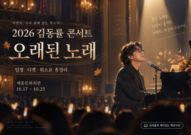 2026 김동률 콘서트 ‘오래된 노래’｜일정·티켓 가격·전석 매진·취소표·좌석 총정리