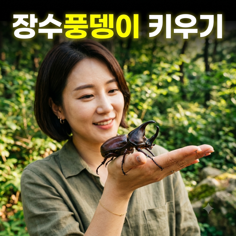 장수풍뎅이 키우기 먹이 수명 유충 성충 관리방법
