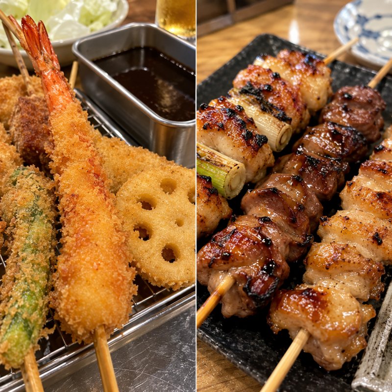요즘 인기 쿠시카츠 야키토리 차이, 뜻, 먹는법 총정리