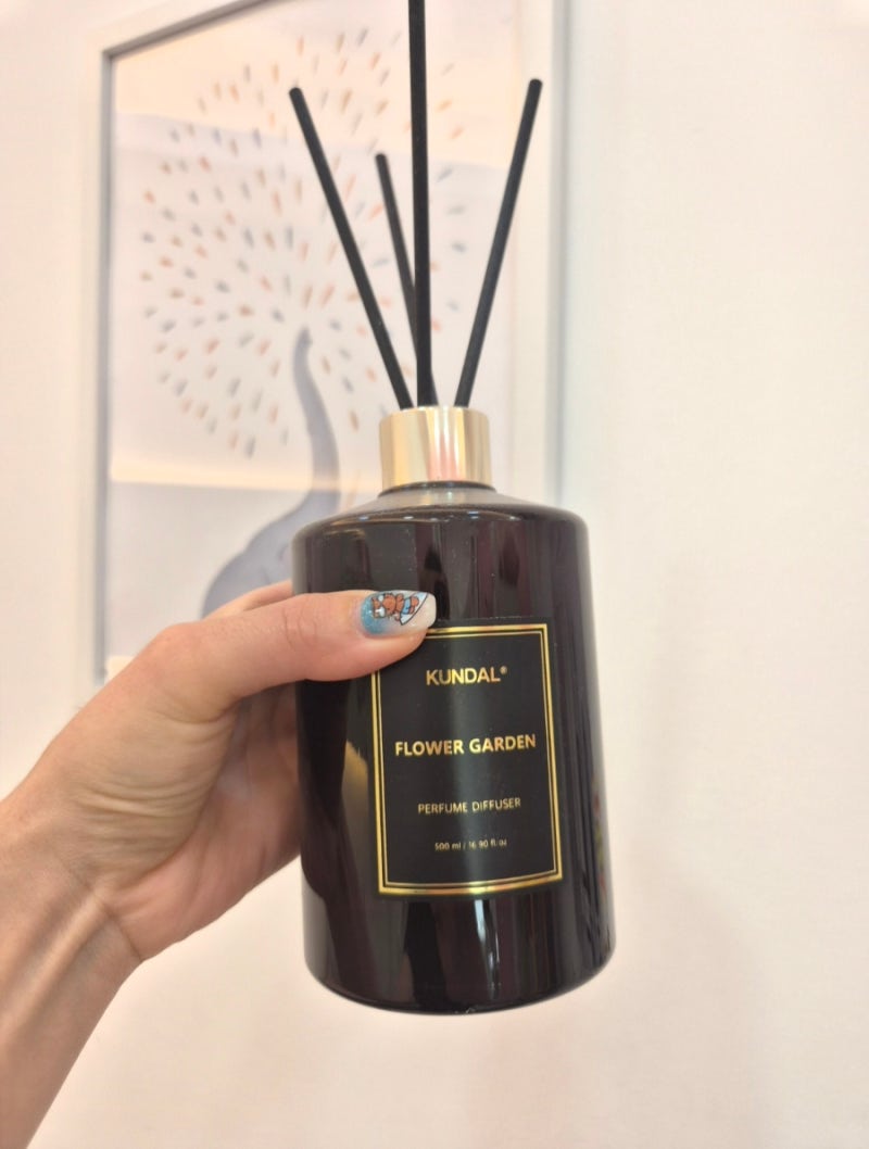 쿤달 디퓨저 플라워가든 500ml 선물받아 써보니 대용량이라 더 좋아요