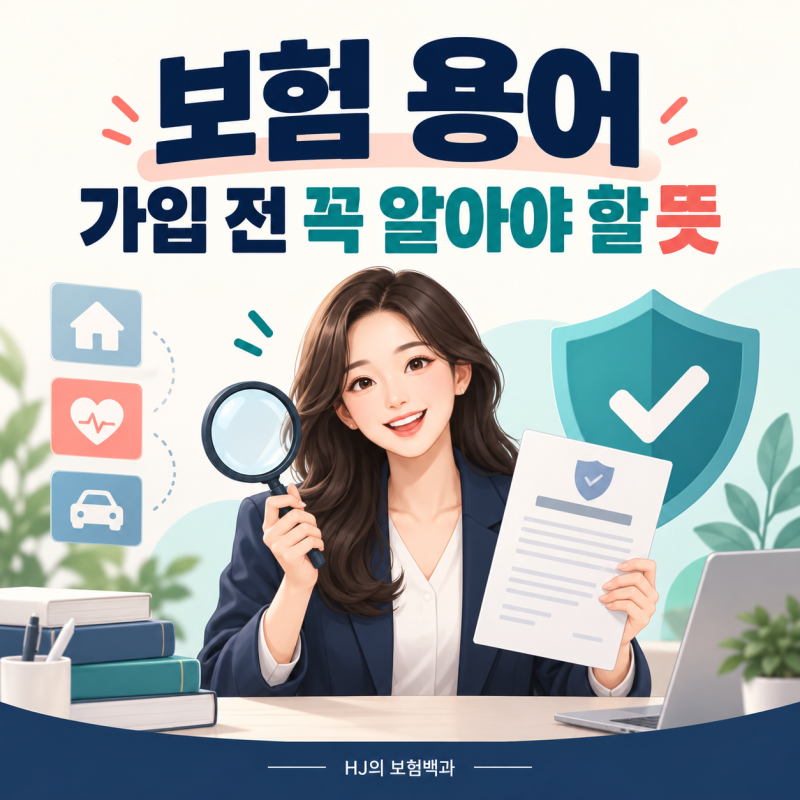 보험 용어 정리, 가입 전 꼭 알아야 할 뜻과 확인사항