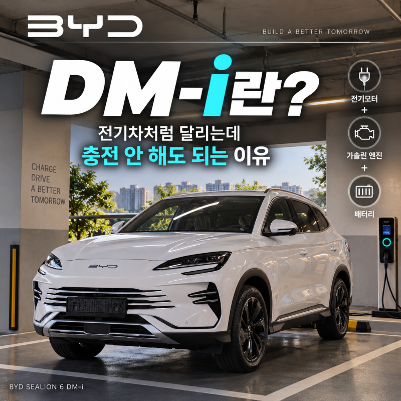 BYD DM-i란? 전기차처럼 달리는데 충전 안 해도 되는 이유