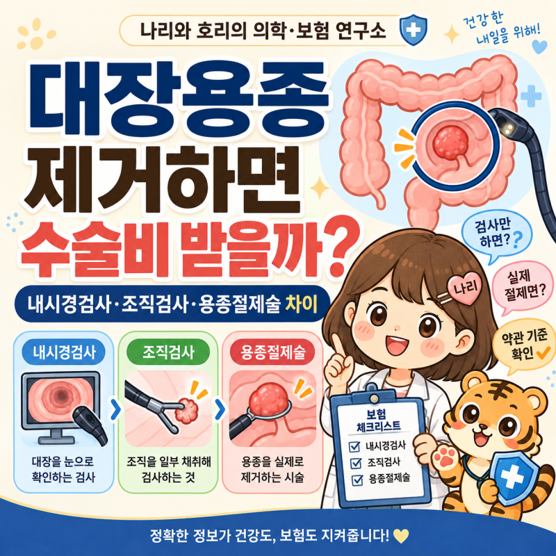 내시경으로 대장용종 제거하면 수술비 받을까?｜보험에서 말하는 ‘수술’의 정의와 지급 ....