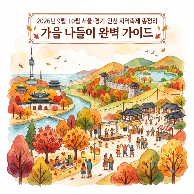 Seoul, Gyeonggi, Incheon Regional Festivals in September and October 2026: Your Perfect Autumn Outing Guide