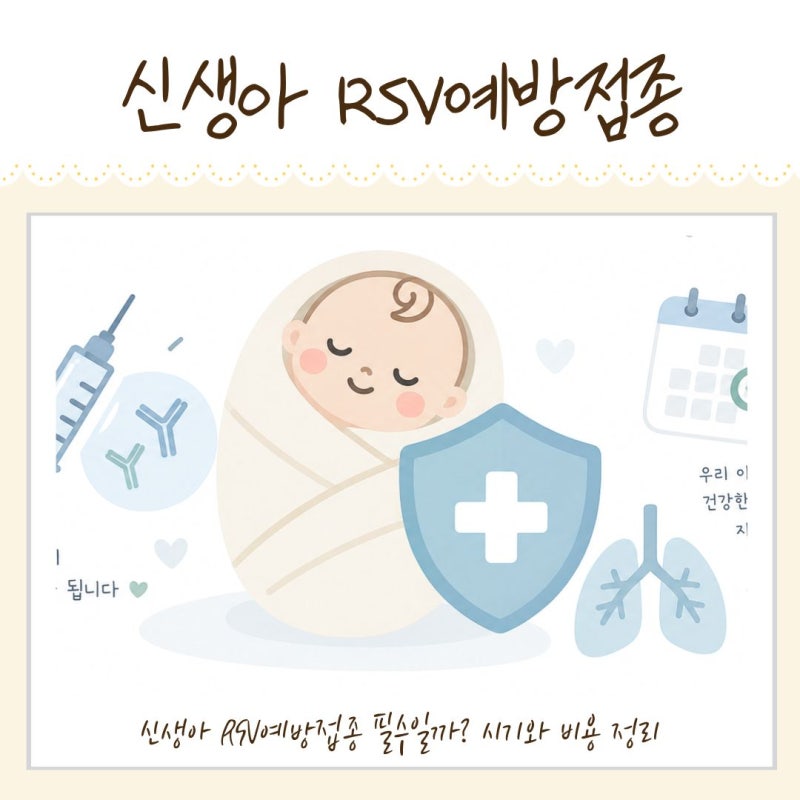 신생아 rsv 예방접종 시기 필수일까? 비용 및 실비보험 여부