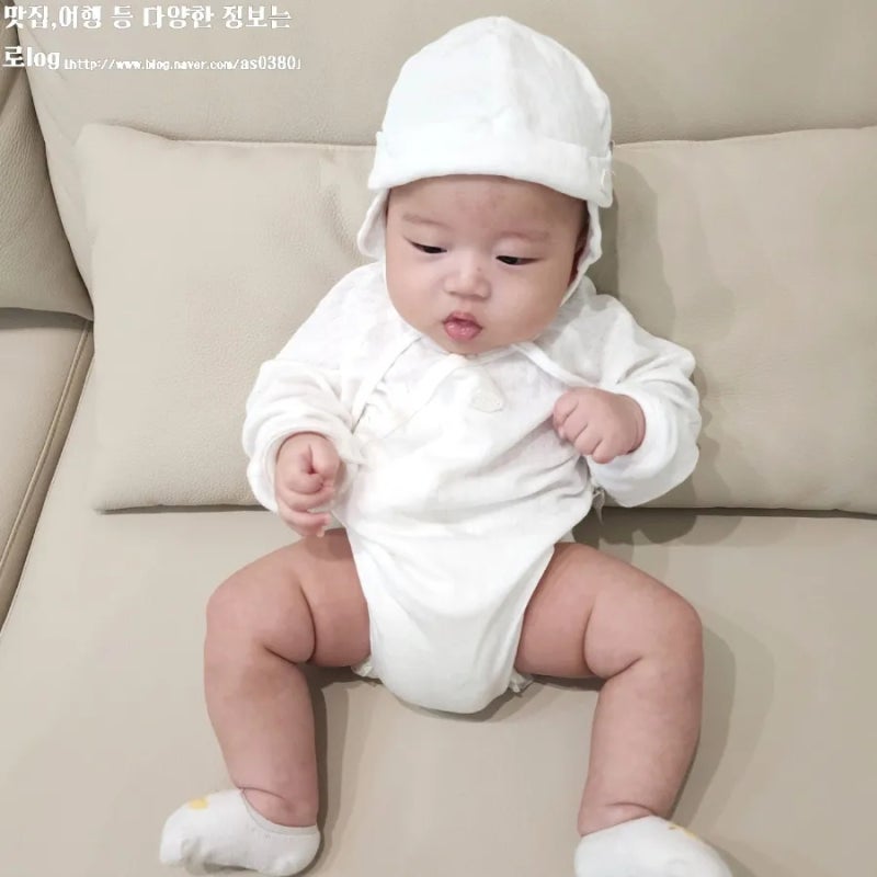 [신생아 내의 추천] 모이몰른보들내의와 모자 착용 후기