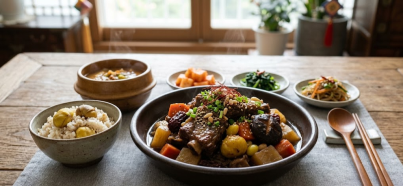 집에서 만드는 추석 소갈비찜 레시피 — 제철 가을 배즙으로 고기 부드럽게 재우는 법부터 ....