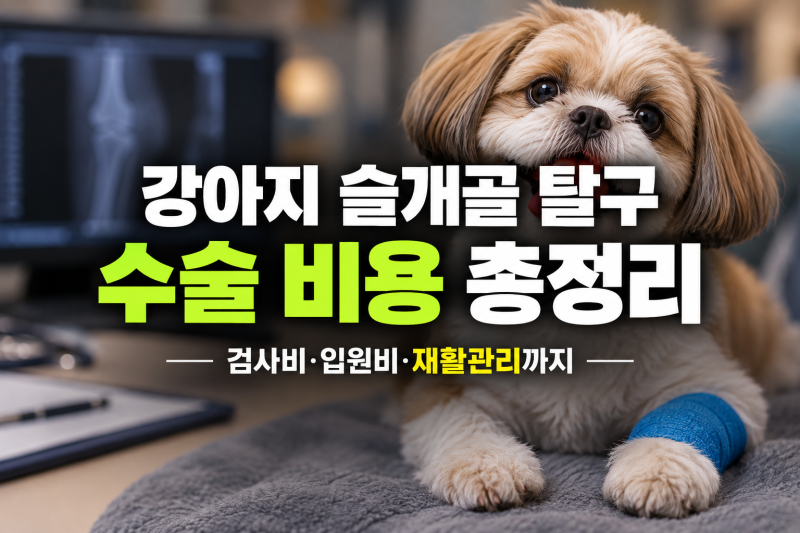 슬개골 탈구 수술 비용 아끼는 법: 검사항목부터 사후 재활 관리까지