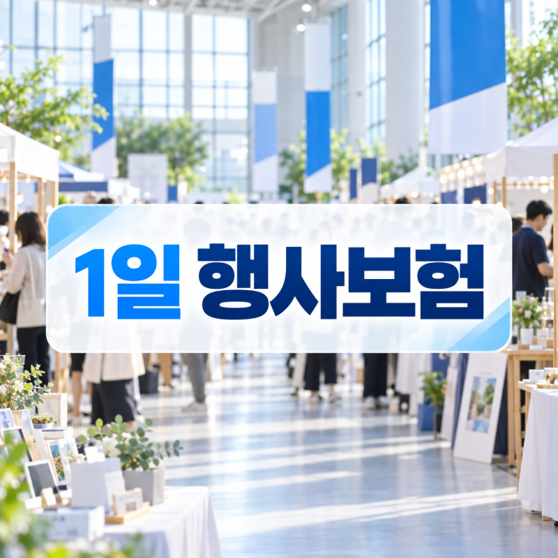 하루행사도 보험가입 가능할까? 1일 행사보험 , 플리마켓, 팝업스토어, 기업행사