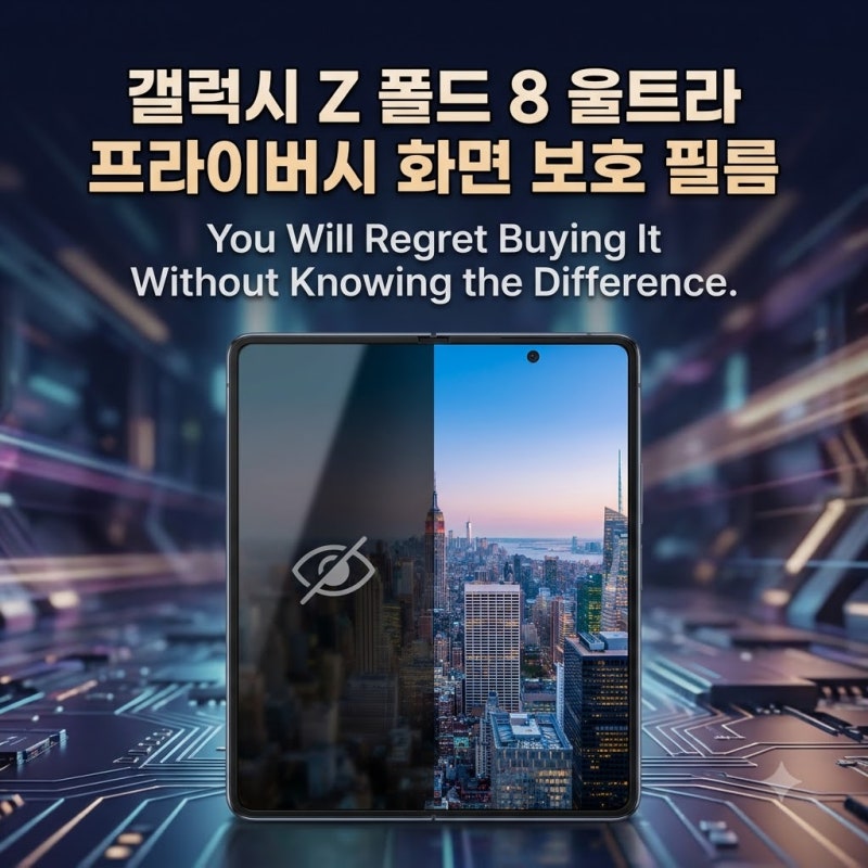 갤럭시Z 폴드8 울트라 사생활 보호필름, 이 차이를 모르고 사면 후회합니다