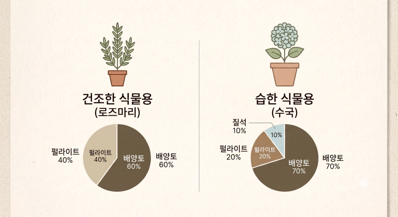 삽목 성공 후 분갈이 흙, 배양토만 썼다가 실패하셨나요? 로즈마리, 수국 살리는 맞춤 흙 배....