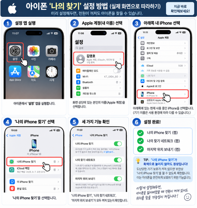 아이폰 잃어버렸는데 전원이 꺼졌다면? 그래도 찾을 수 있을까?