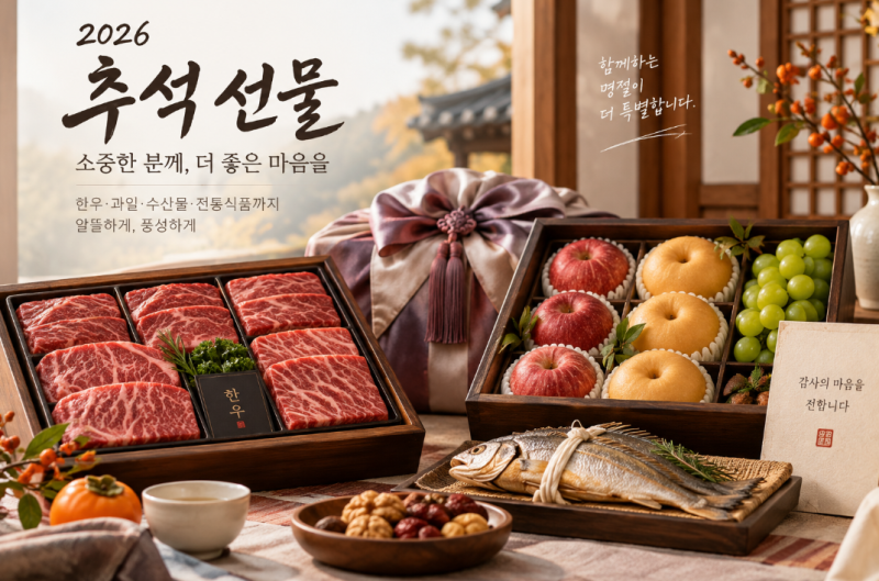 2026 추석 선물 할인 총정리｜한우·과일 농할상품권·온누리 환급｜고양·김포·파주·서울