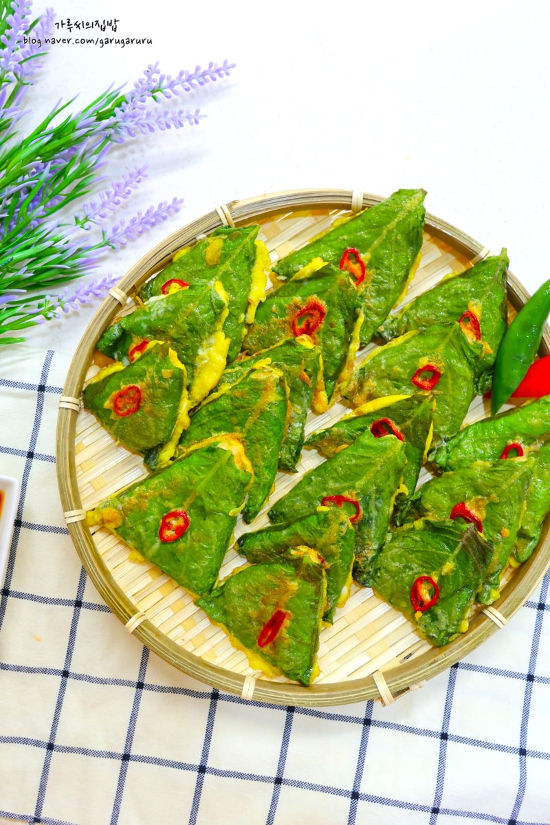 돼지고기 깻잎전 레시피 두부깻잎전 만들기