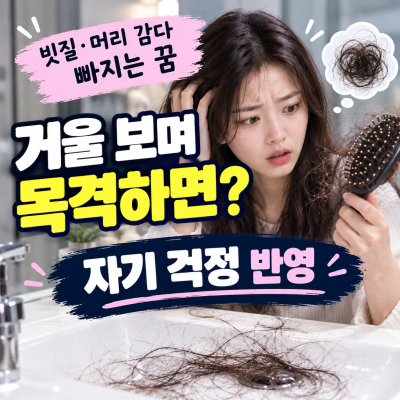 머리카락 빠지는 꿈, 흉몽 아닌지 상황별 정리